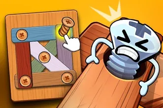 image bg Wood Bolts Nuts Screw Pin Puzzle